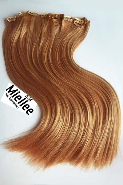 2024 Strawberry blonde hair extension bundle