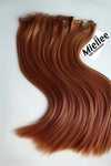 Amber Red 8 Piece Clip Ins - Straight Hair