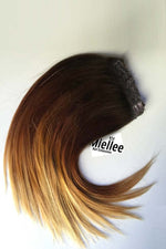 High Contrast Golden Ombre 8 Piece Clip Ins - Straight Hair