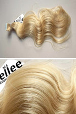 Butter Blonde Seamless Tape Ins - Wavy Hair