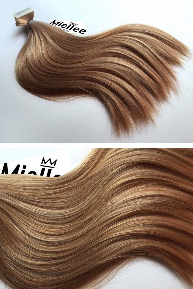 Caramel Blonde Seamless Tape Ins - Straight Hair