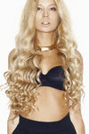 Champagne Blonde Seamless Tape Ins - Wavy Hair