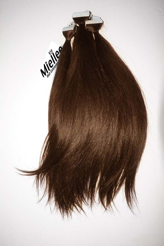 Chestnut Brown Seamless Tape Ins Straight Hair