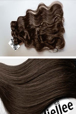 Chocolate Brown 8 Piece Clip Ins - Wavy Hair