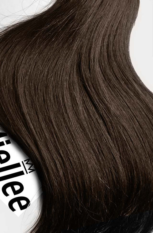 Chocolate Brown Seamless Tape Ins - Wavy Hair