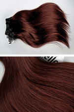 Cinnamon Red 8 Piece Clip Ins - Straight Hair