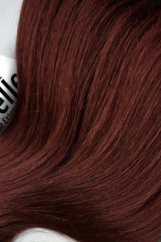 Cinnamon Red Seamless Tape Ins - Straight Hair