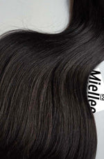 Cocoa Brown Machine Tied Wefts - Wavy Hair