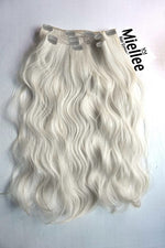 Frosty Blonde 8 Piece Clip Ins - Wavy Hair
