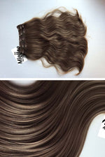 Hazelnut Brown 8 Piece Clip Ins - Wavy Hair