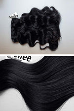 Licorice Black 8 Piece Clip Ins - Wavy Hair