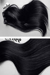 Licorice Black 8 Piece Clip Ins - Straight Hair