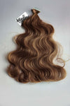 Maple Brown Seamless Tape Ins - Wavy Hair