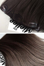 Medium Ashy Brown Balayage 8 Piece Clip Ins - Wavy Hair