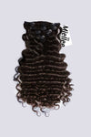 Virgin Brown 8 Piece Clip Ins - Curly Hair