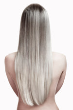 Medium Ashy Blonde Balayage Seamless Tape Ins - Straight Hair