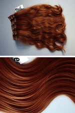 Copper Red 8 Piece Clip Ins - Wavy Hair