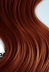 Copper Red Machine Tied Wefts - Wavy Hair