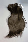 Grizzly Brown 8 Piece Clip Ins - Straight Hair
