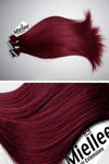 Raspberry Red Seamless Tape Ins - Straight Hair