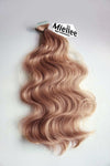Rose Gold Seamless Tape Ins - Wavy Hair