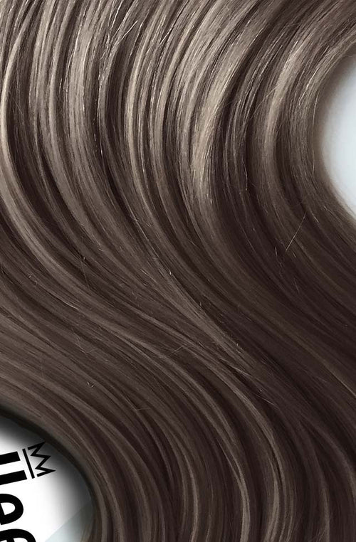 Smokey Brown Seamless Tape Ins - Wavy Hair