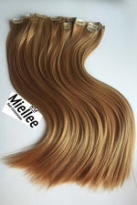 Honey Blonde 8 Piece Clip Ins - Straight Hair