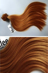 Toffee Red Machine Tied Wefts - Straight Hair