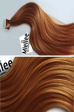 Toffee Red Seamless Tape Ins - Straight Hair