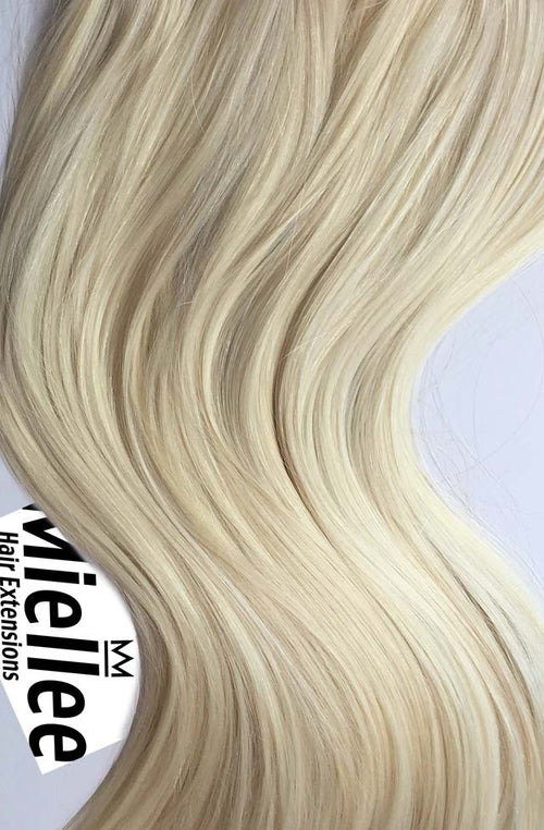 Vanilla Blonde Machine Tied Wefts - Wavy Hair