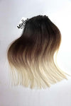 High Contrast Neutral Ombre 8 Piece Clip Ins - Straight Hair