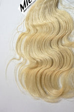 Virgin Blonde Machine Tied Wefts - Wavy Hair