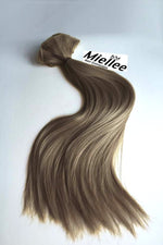 Willow Brown Machine Tied Wefts - Straight Hair
